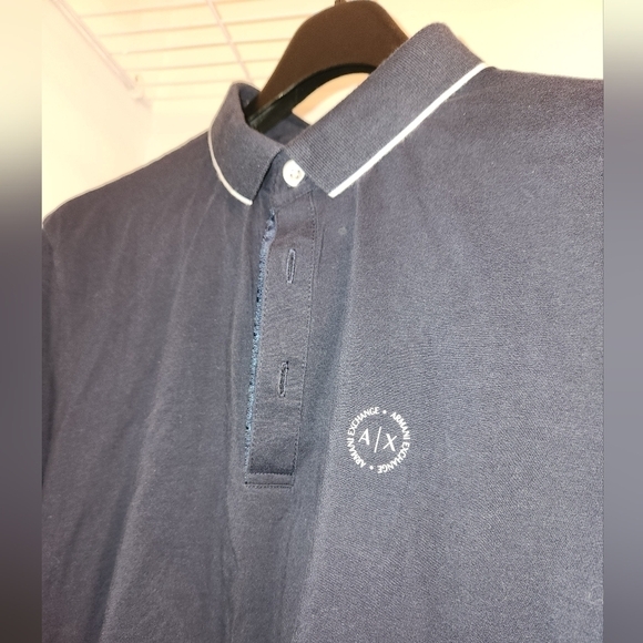 Navy Blue Armani Exchange  Polo - Picture 4 of 5